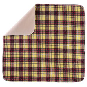 UNDERPAD - (32 INCH X 36 INCH) PLAID - REUSUABLE