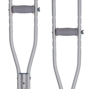 CRUTCH ALUMINUM PUSHBUTTON- PEDIATRIC