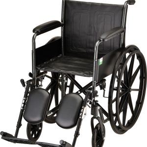 HAMMERTONE WHEELCHAIR- 18 INCH WITH FIXED ARM & ELEVATING LEGREST