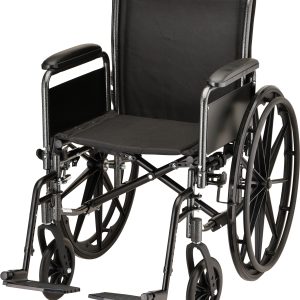 HAMMERTONE WHEELCHAIR- 18 INCH WITH DETACHABLE FULL ARMS & SWINGAWAY FOOTREST