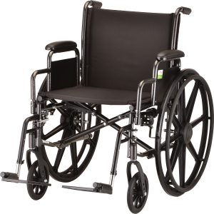 HAMMERTONE WHEELCHAIR- 20 INCH WITH DETACHABLE ARMS & SWINGAWAY FOOTREST