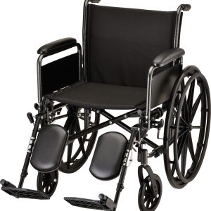 HAMMERTONE WHEELCHAIR- 20 INCH DETACHABLE FULL ARMS & ELEVATING LEGREST