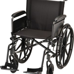 HAMMERTONE WHEELCHAIR- 20 INCH LIGHTWEIGHT WITH FLIP BACK FULL ARMS & SWINGAWAY FOOTREST